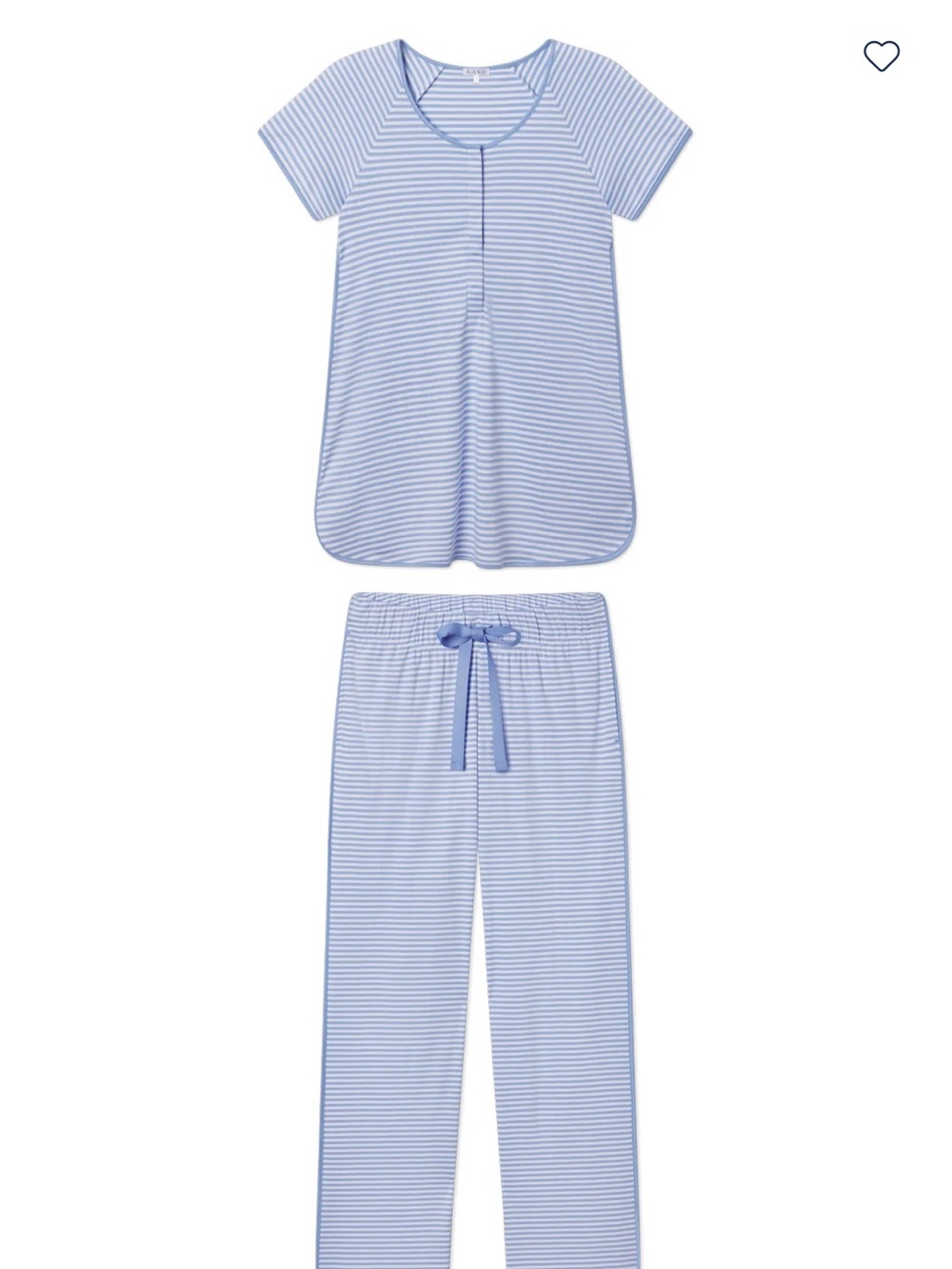 LAKE Pima Maternity Short-Long Set in Hydrangea